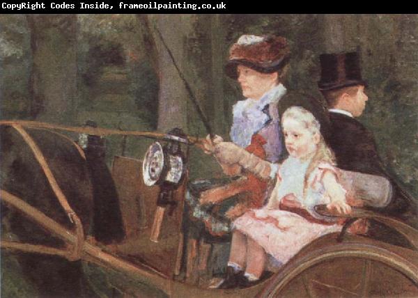 Mary Cassatt A Woman and Child in the Driving Seat